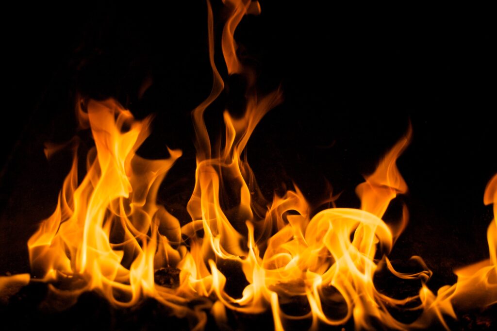 Fuoco che arde